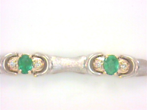 Emerald and Diamond Bracelet — Bendor Jewelry, Los Angeles