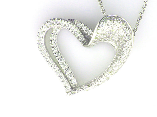 18k Gold and Diamond Heart Pendant — Bendor Jewelry, Los Angeles