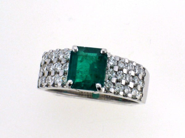 Emerald and Diamond Ring — Bendor Jewelry, Los Angeles