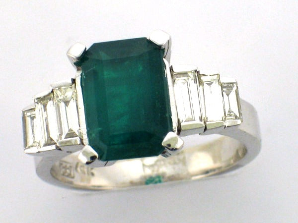 Emerald and Diamond Ring — Bendor Jewelry, Los Angeles