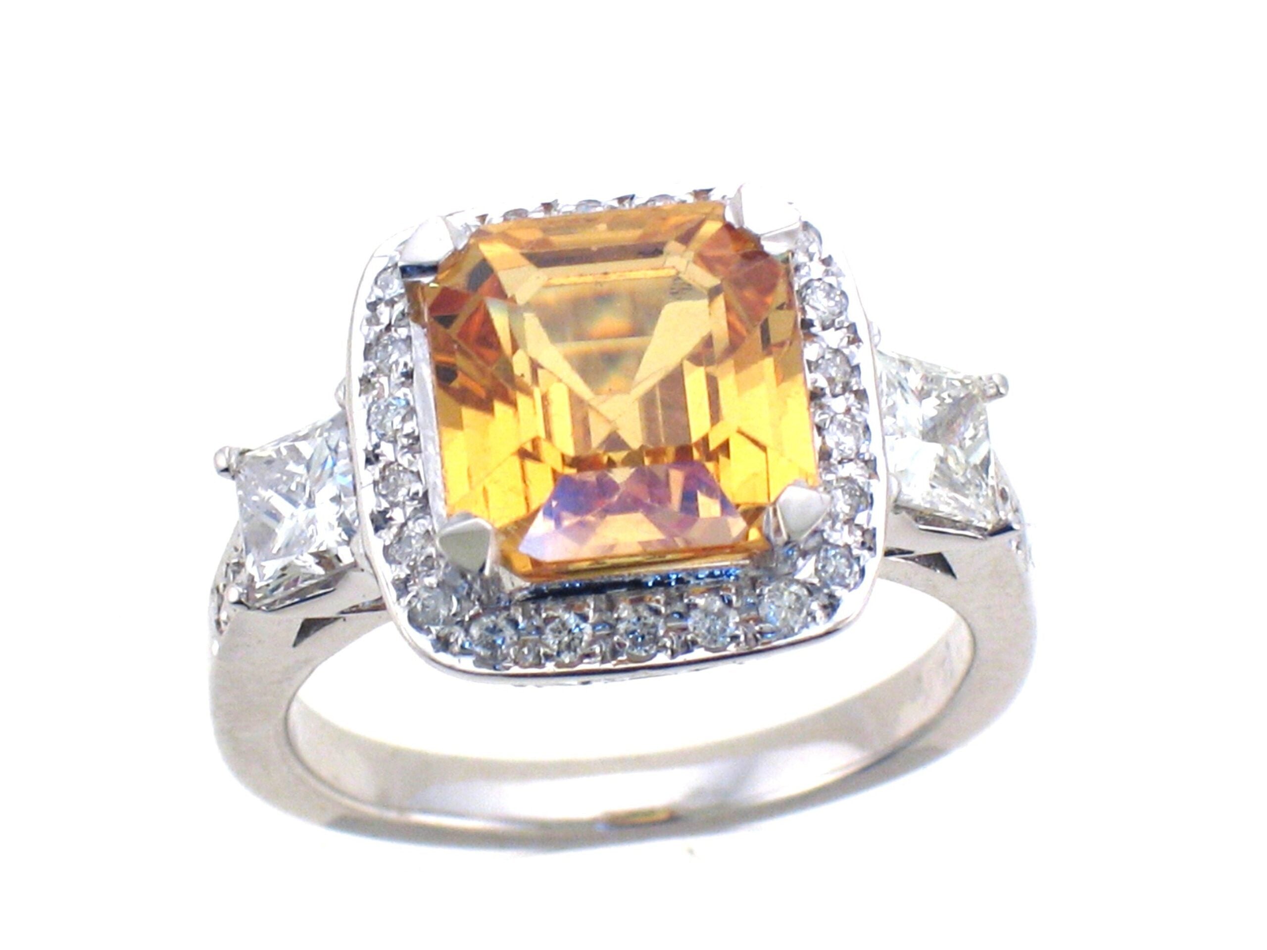 Ladie's Yellow Sapphire Ring — Bendor Jewelry, Los Angeles