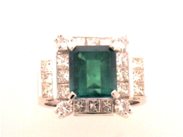 Emerald and Diamond Ring — Bendor Jewelry, Los Angeles