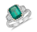 Emerald And Diamond Ring — Bendor Jewelry, Los Angeles