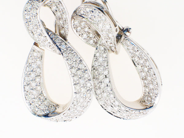 Diamond Dangling Earrings — Bendor Jewelry, Los Angeles