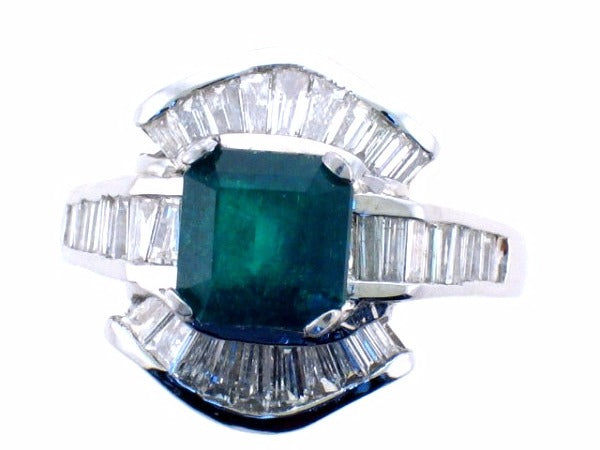 Emerald and Diamond Ring — Bendor Jewelry, Los Angeles