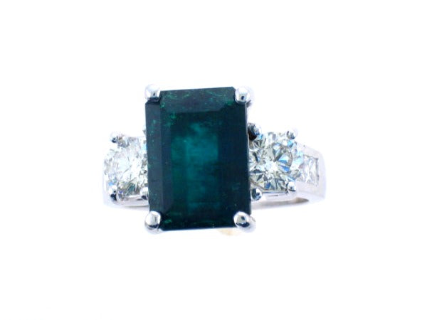 Emerald and Diamond Ring — Bendor Jewelry, Los Angeles
