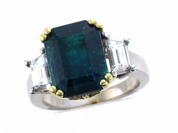 Emerald and Diamond Ring — Bendor Jewelry, Los Angeles