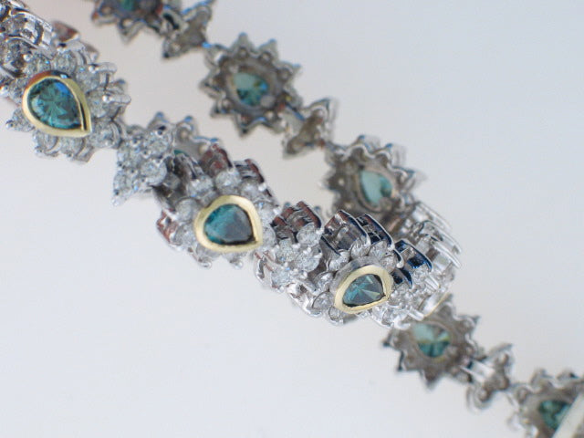 Ladies Blue Diamond  Bracelet — Bendor Jewelry, Los Angeles
