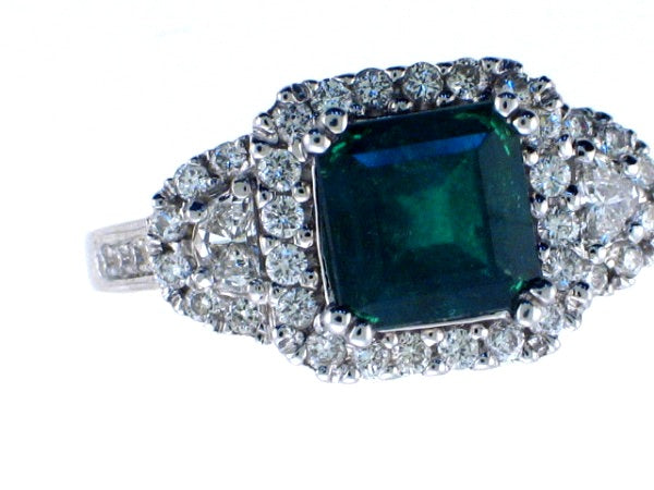Emerald and Diamond Ring — Bendor Jewelry, Los Angeles
