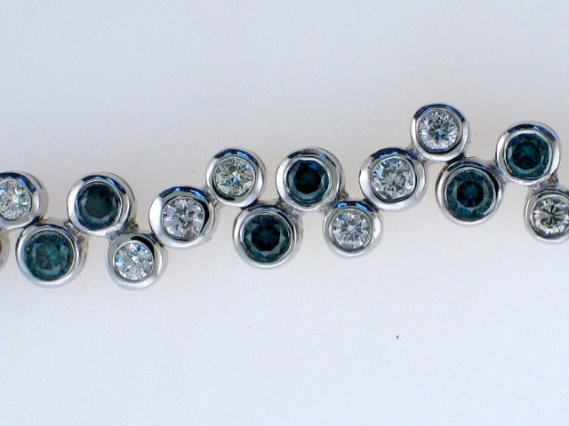 Blue Diamond Bracelet — Bendor Jewelry, Los Angeles