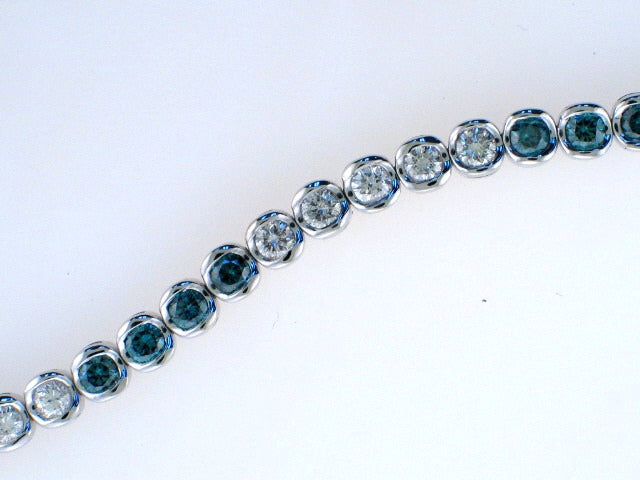 Blue Diamond Bracelet — Bendor Jewelry, Los Angeles