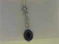 Diamond Pendant with Sapphire — Bendor Jewelry, Los Angeles