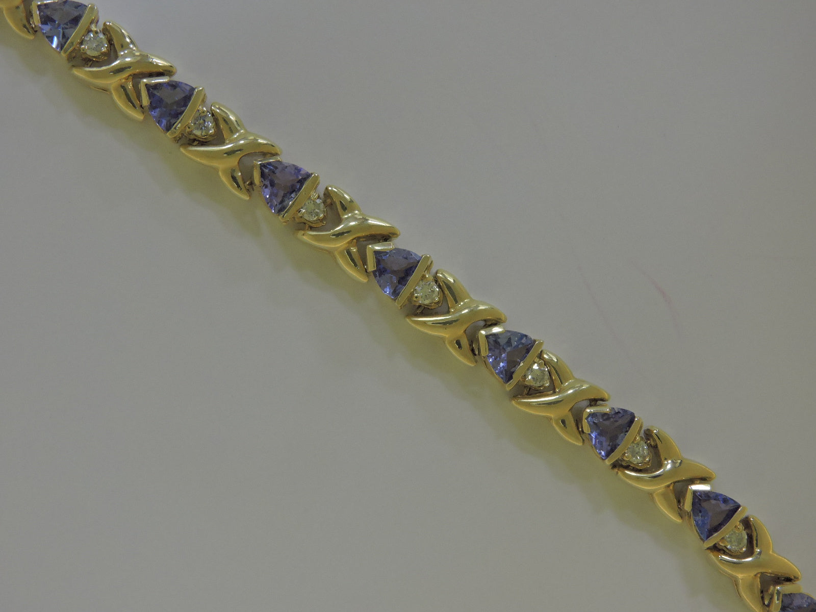 Diamond Tanzanite Bracelet — Bendor Jewelry, Los Angeles
