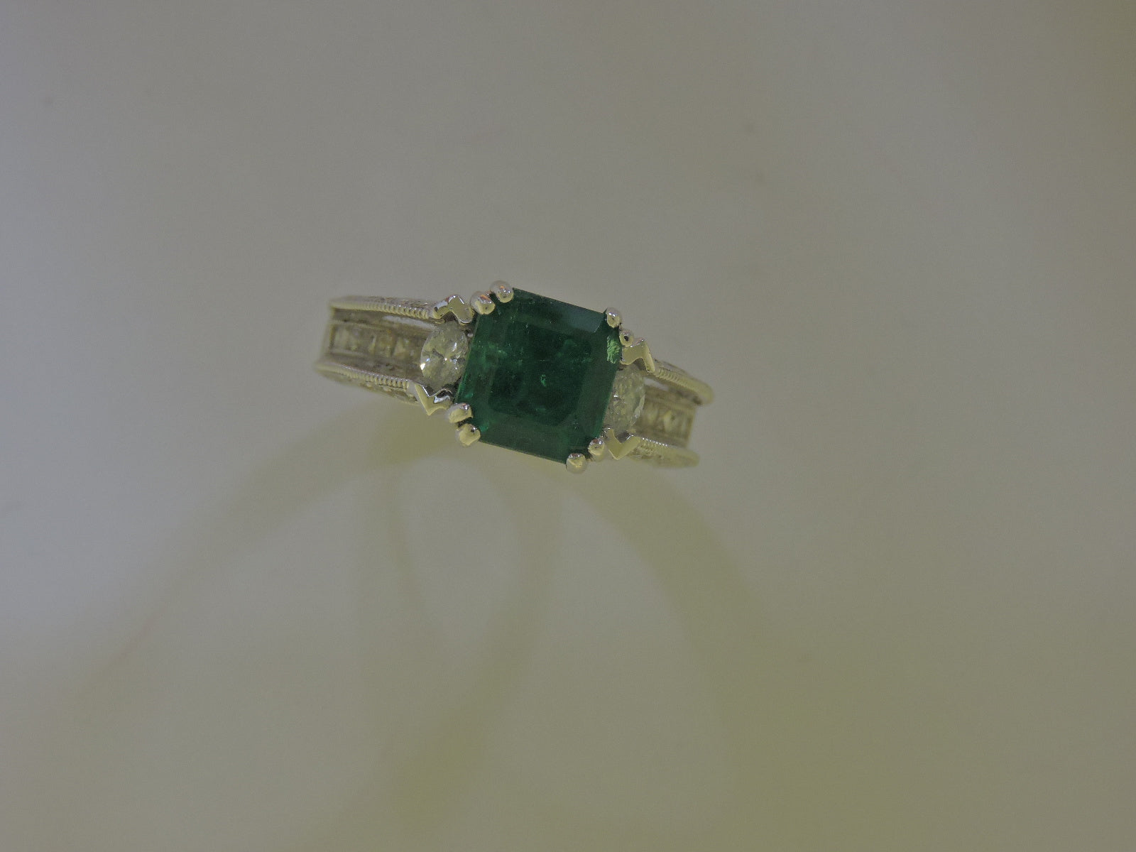 Ladie's Emerald Ring — Bendor Jewelry, Los Angeles