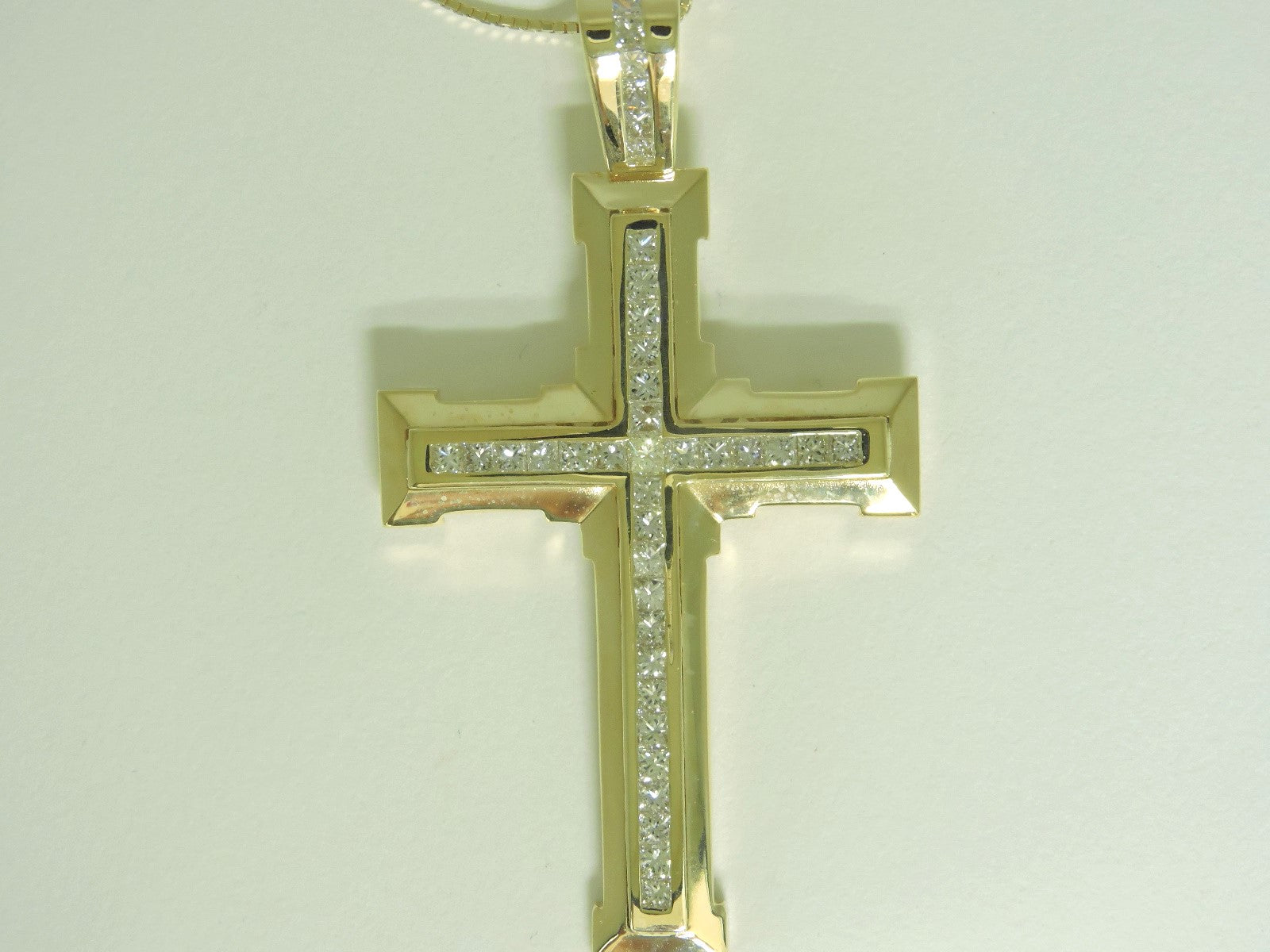 Diamond Cross Necklace — Bendor Jewelry, Los Angeles