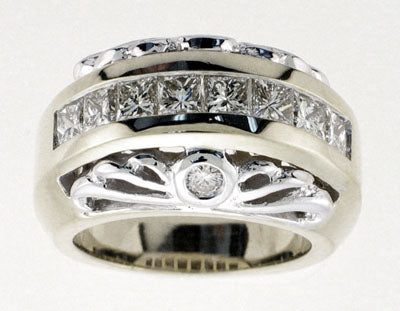 Diamond Invisible Ring — Bendor Jewelry, Los Angeles