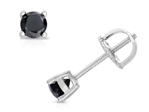 Black Diamond Stud Earrings — Bendor Jewelry, Los Angeles