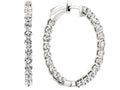 Diamond Inside Out Hoop Earrings — Bendor Jewelry, Los Angeles