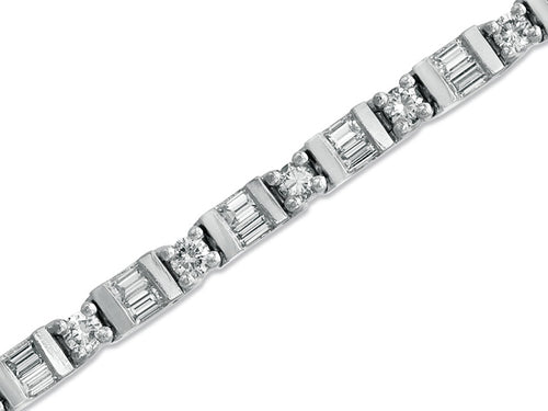 Diamond Baguette Tennis Bracelet — Bendor Jewelry, Los Angeles